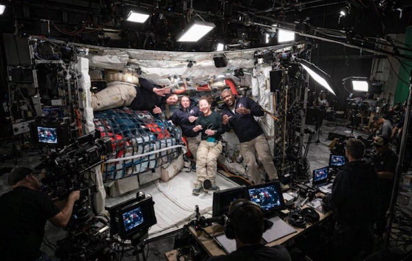 Artemis II studio filming