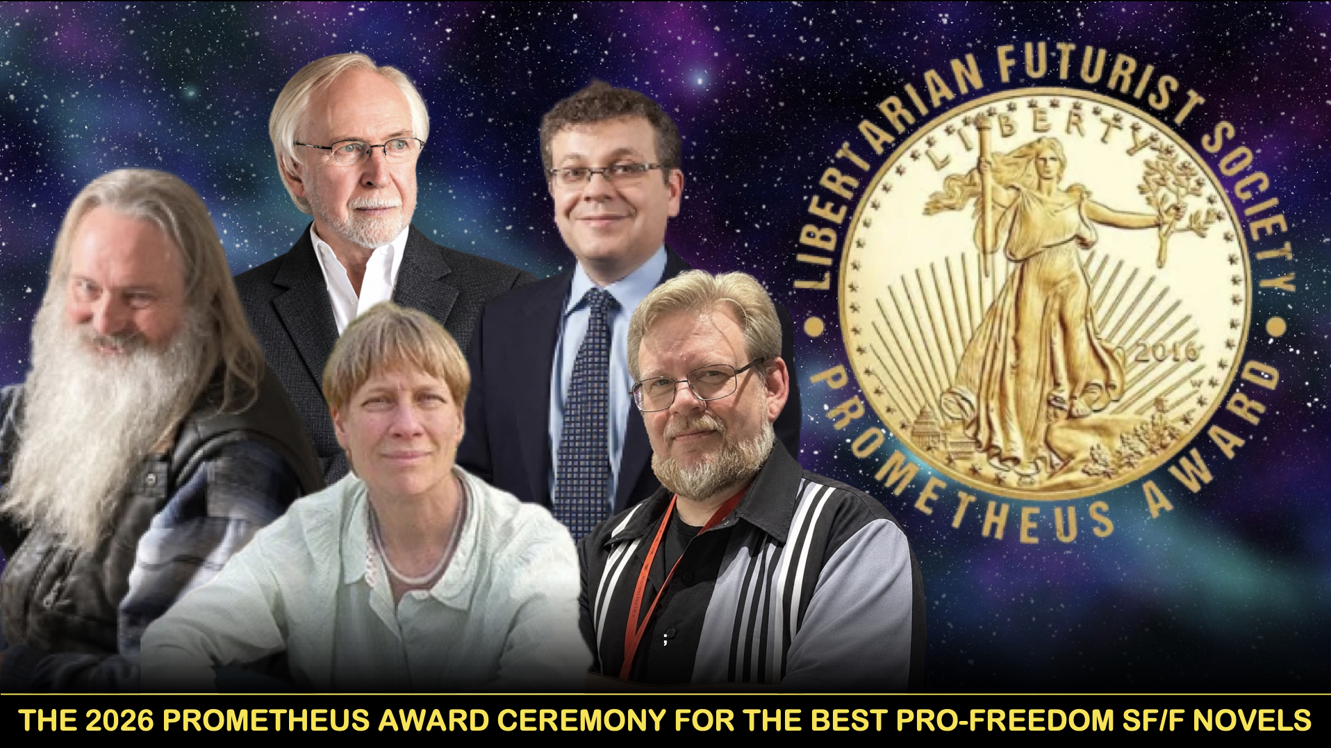 THE 2026 PROMETHEUS AWARD CEREMONY FOR THE BEST PRO-FREEDOM SF/F NOVELS