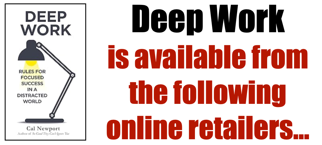 Deep Work is available from the following online retailers