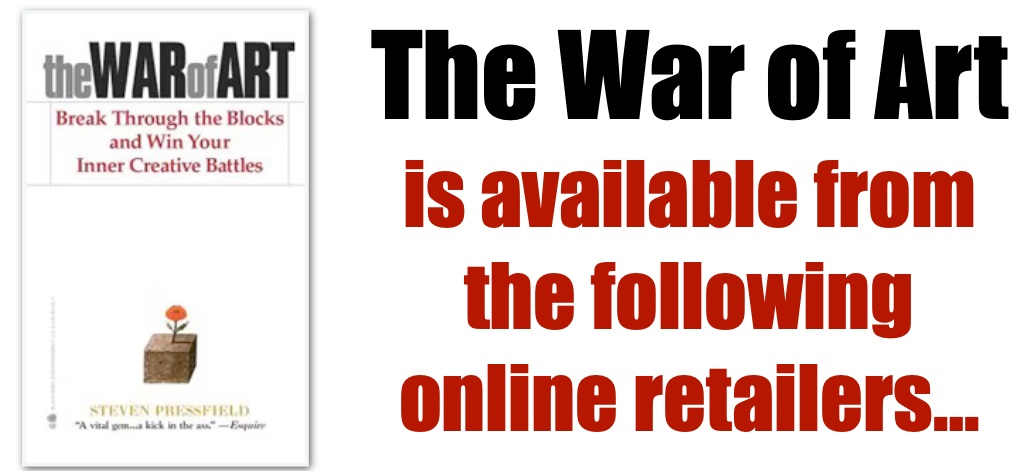 The War of Art is available from the following online retailers